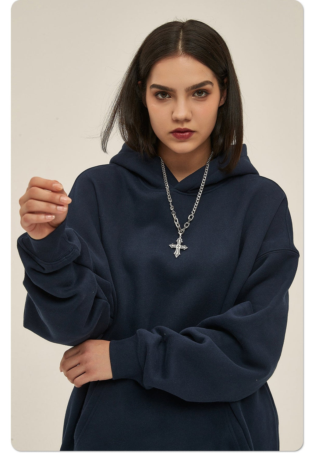 Mens Oversized 52%cotton 48%spandex Hoodies 2518