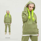 Mens Streetwear Oversized 58% Polyester 42% Cotton Hoodie Set - hoodie print logo 49
