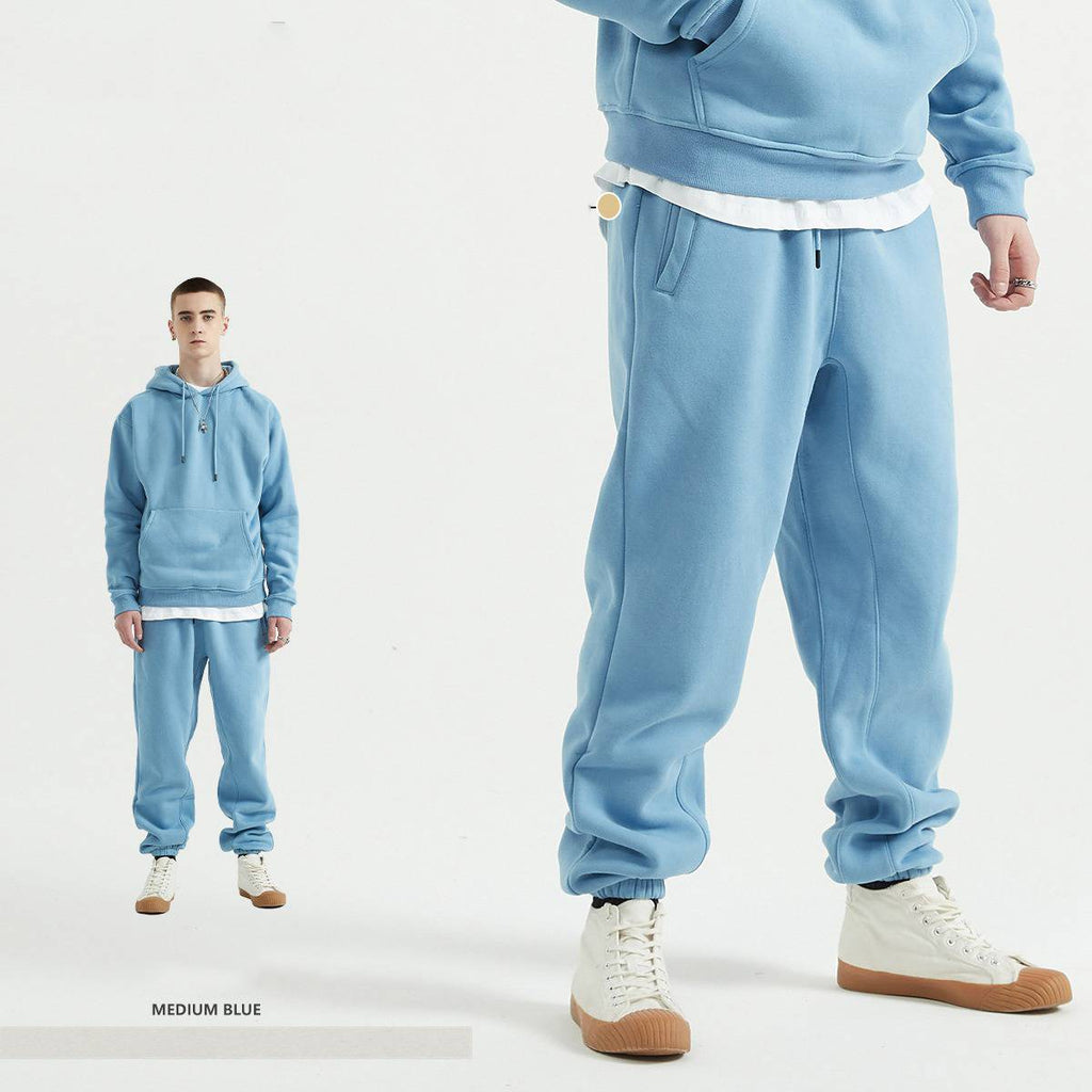 Mens Streetwear Oversized 58% Polyester 42% Cotton Hoodie Set print logo 83