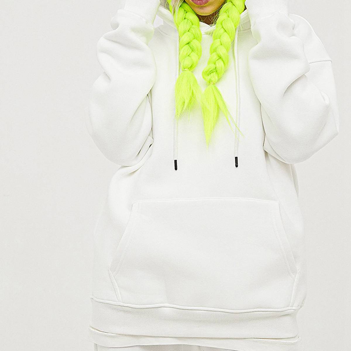 Mens Streetwear Oversized 58% Polyester 42% Cotton Hoodie Set - hoodie print logo 17