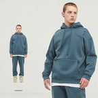 Mens Streetwear Oversized 58% Polyester 42% Cotton Hoodie Set print logo 71