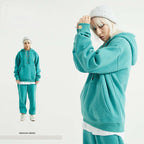 Mens Streetwear Oversized 58% Polyester 42% Cotton Hoodie Set print logo 72
