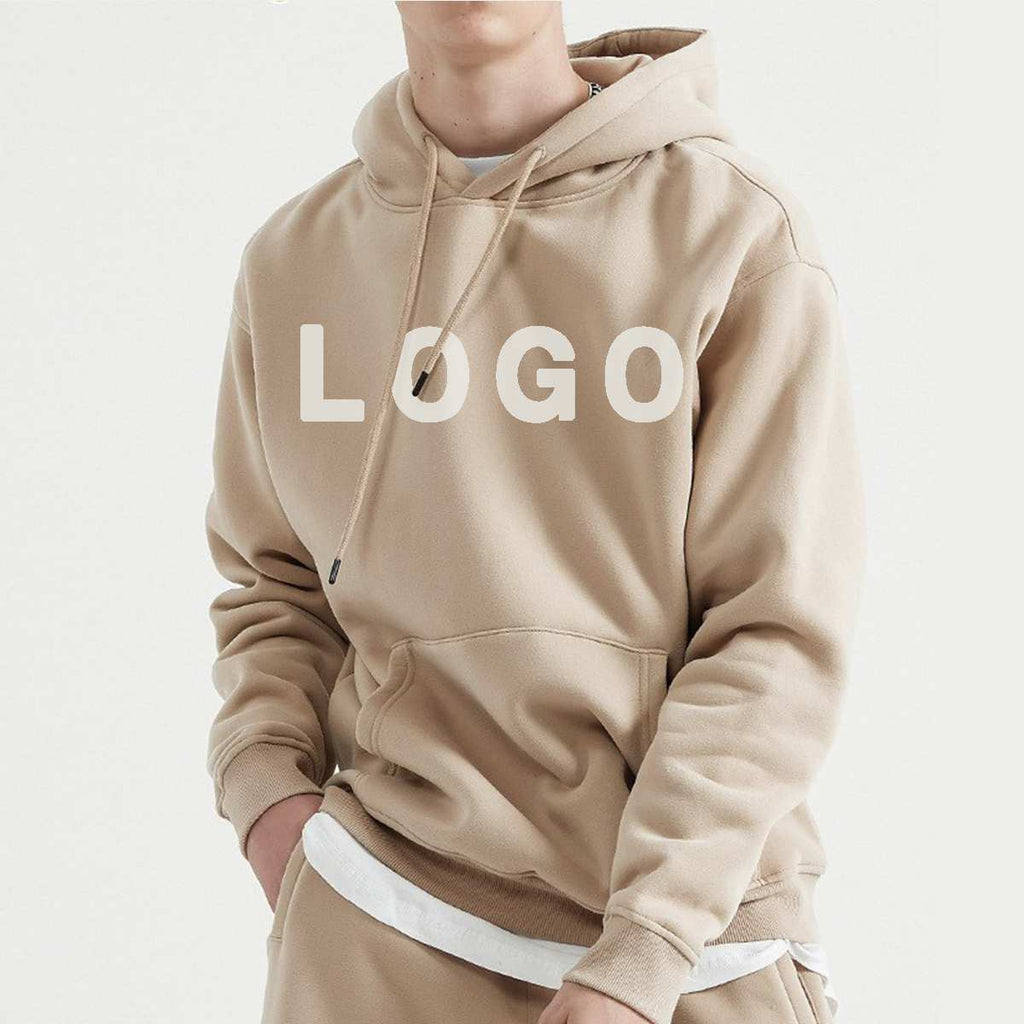 Mens Streetwear Oversized 58% Polyester 42% Cotton Hoodie Set print logo 45