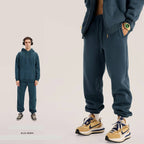 Mens Streetwear Oversized 58% Polyester 42% Cotton Hoodie Set print logo 80