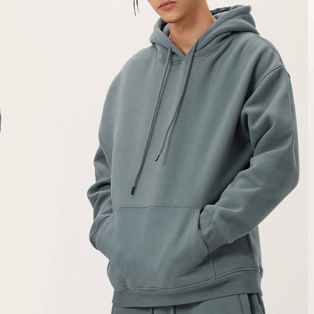 Mens Streetwear Oversized 58% Polyester 42% Cotton Hoodie Set - hoodie print logo 18