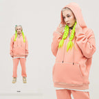 Mens Streetwear Oversized 58% Polyester 42% Cotton Hoodie Set print logo 60