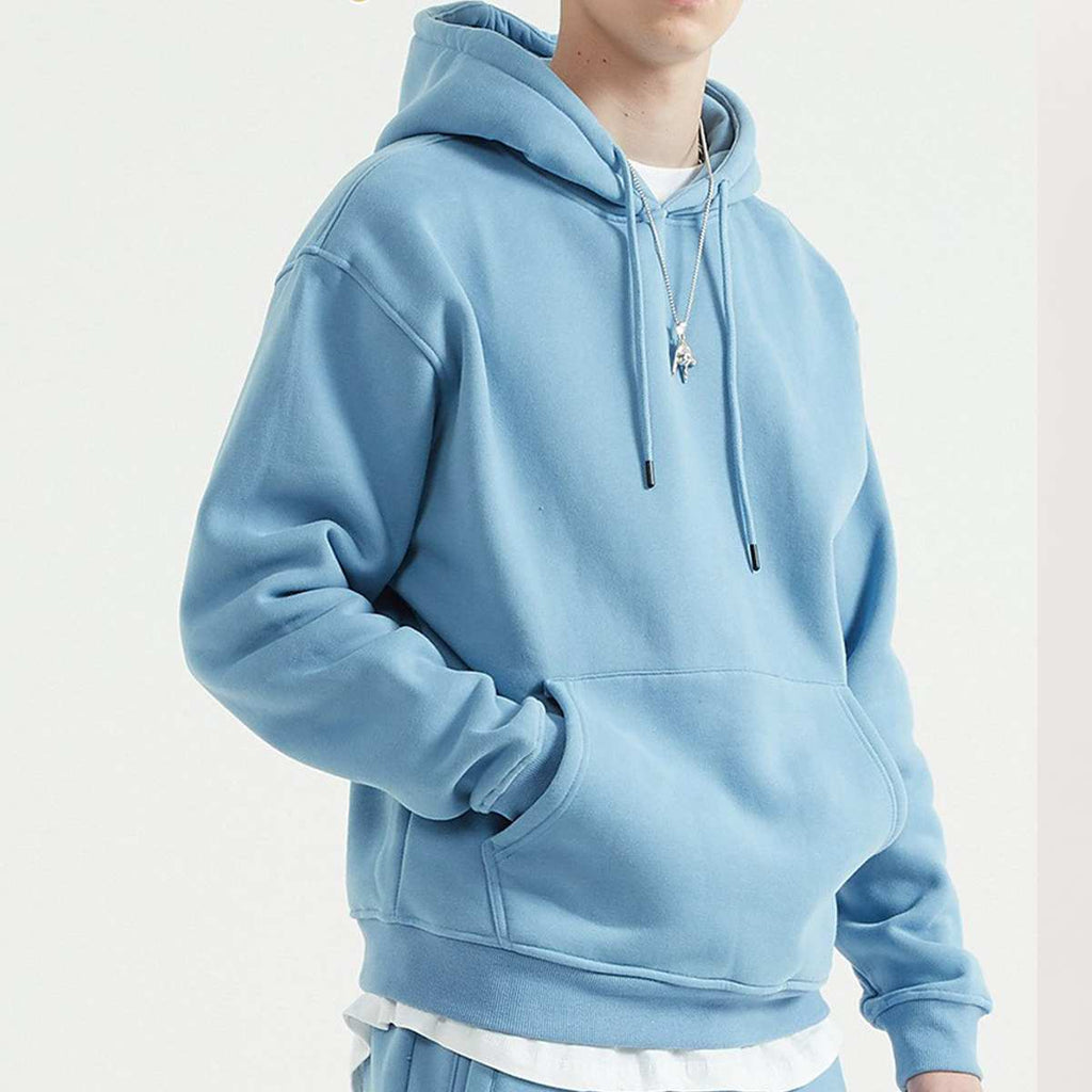 Mens Streetwear Oversized 58% Polyester 42% Cotton Hoodie Set print logo 22