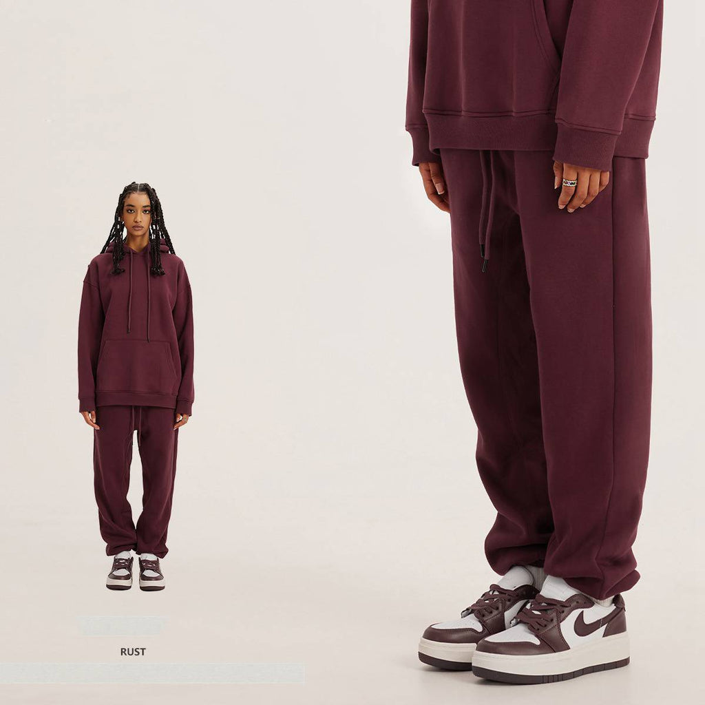 Mens Streetwear Oversized 58% Polyester 42% Cotton Hoodie Set print logo 81