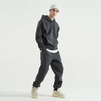 Mens Streetwear Oversized 58% Polyester 42% Cotton Hoodie Set print logo 42
