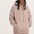 Mens Streetwear Oversized 58% Polyester 42% Cotton Hoodie Set - hoodie print logo 19
