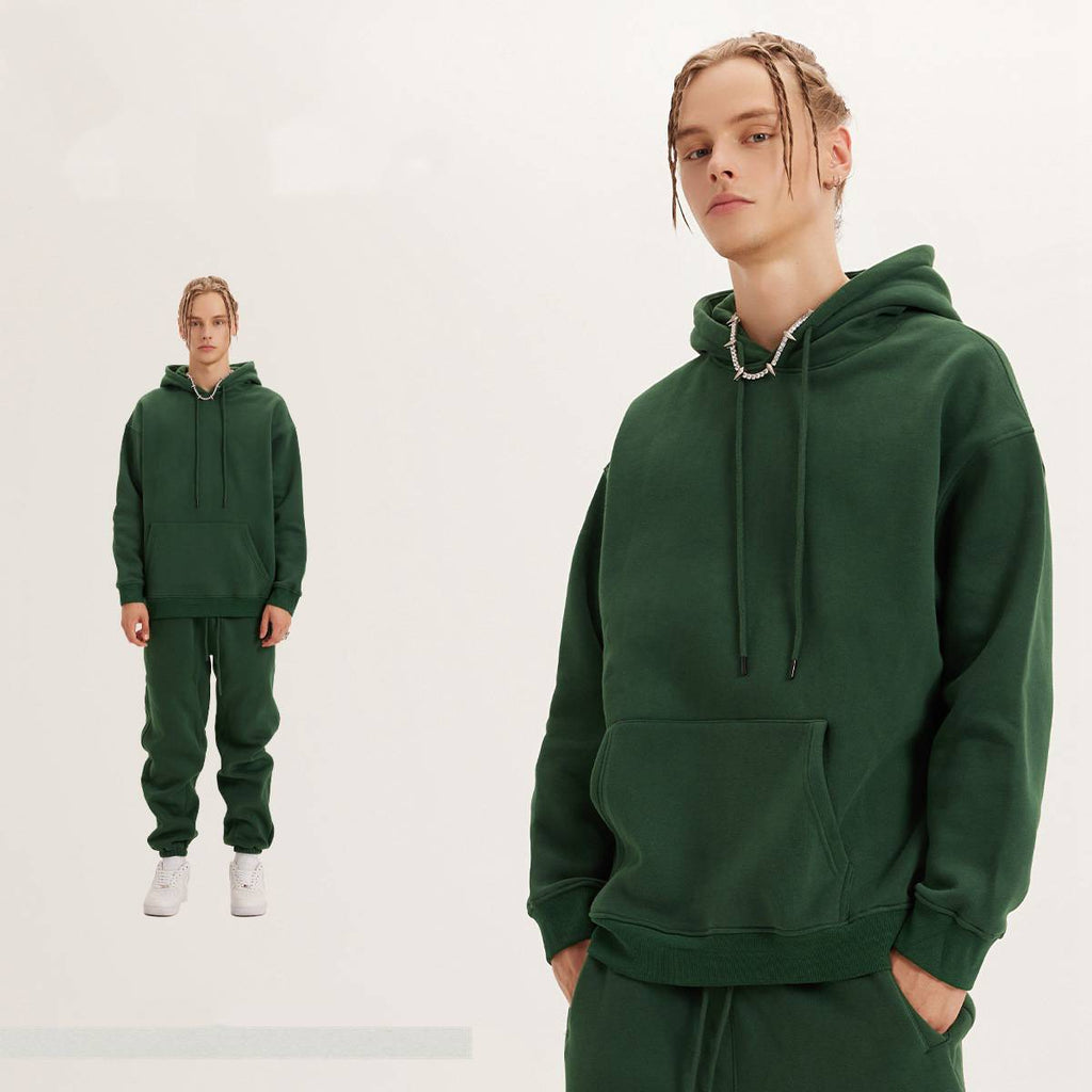 Mens Streetwear Oversized 58% Polyester 42% Cotton Hoodie Set print logo 53