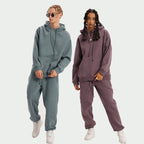 Mens Streetwear Oversized 58% Polyester 42% Cotton Hoodie Set - hoodie print logo 29