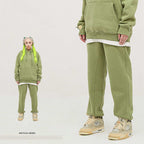 Mens Streetwear Oversized 58% Polyester 42% Cotton Hoodie Set - pants print logo 31