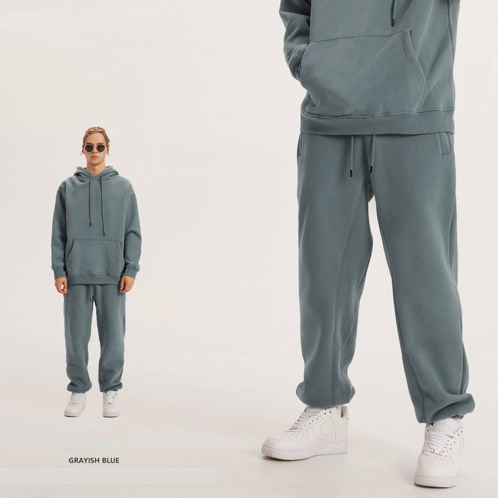 Mens Streetwear Oversized 58% Polyester 42% Cotton Hoodie Set print logo 78