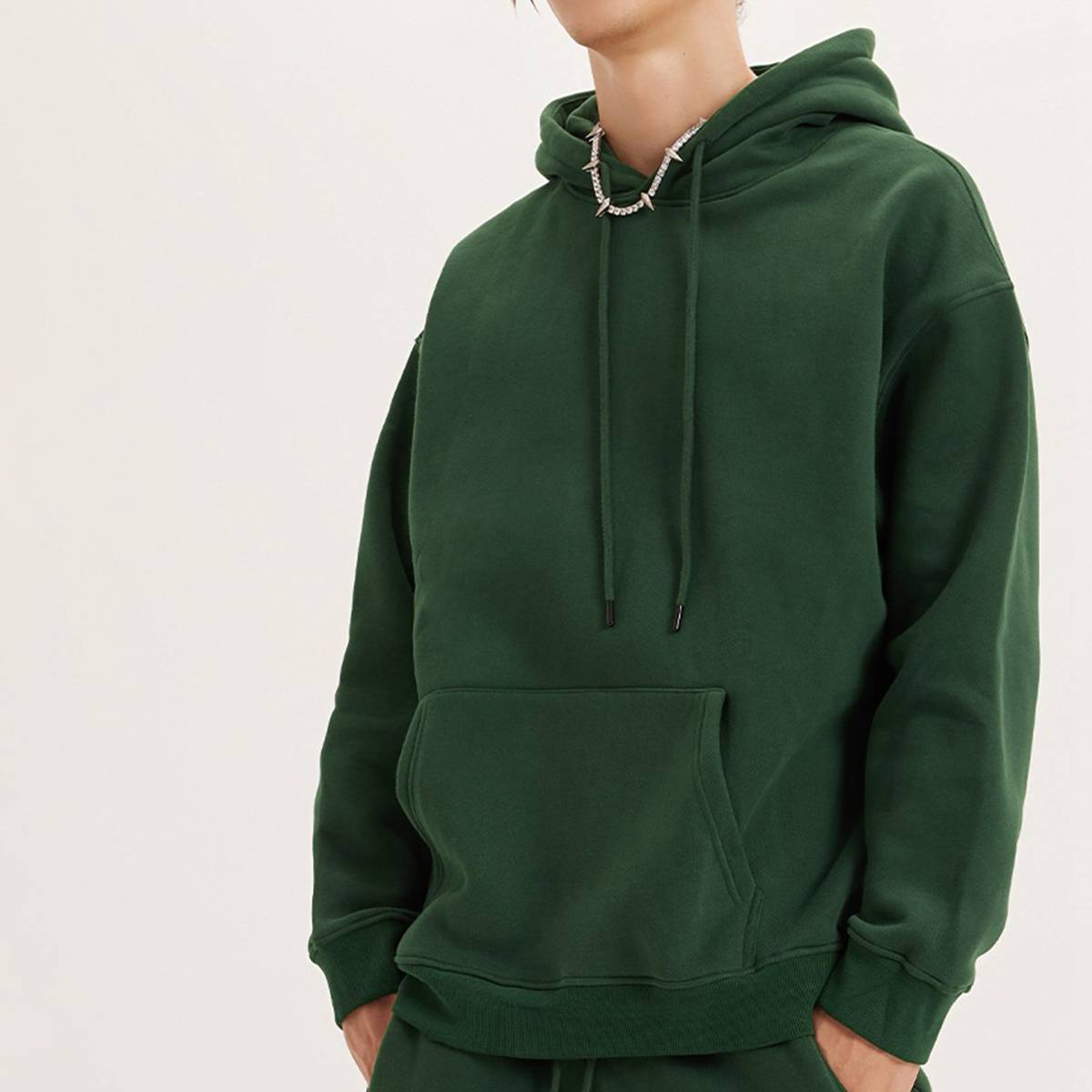 Mens Streetwear Oversized 58% Polyester 42% Cotton Hoodie Set - hoodie print logo 20