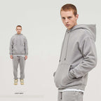 Mens Streetwear Oversized 58% Polyester 42% Cotton Hoodie Set - hoodie print logo 60
