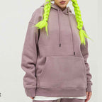 Mens Streetwear Oversized 58% Polyester 42% Cotton Hoodie Set print logo 4
