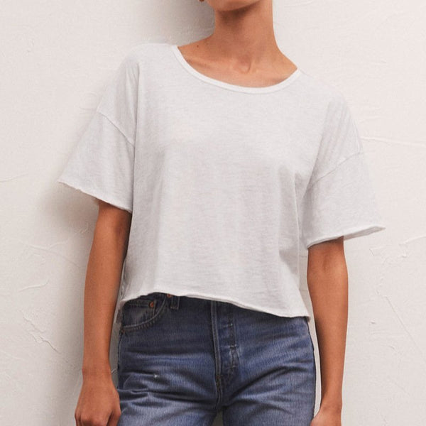 Womens Workout Fitness 100%Cotton Cropped T-shirt 322911 print logo 1
