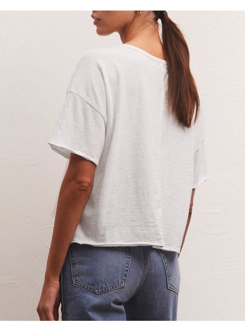 Womens Workout Fitness 100%Cotton Cropped T-shirt 322911 print logo 21
