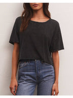 Womens Workout Fitness 100%Cotton Cropped T-shirt 322911 print logo 22