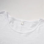 Womens Workout Fitness 100%Cotton Cropped T-shirt 322911 print logo 15