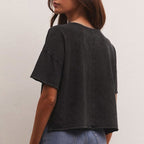 Womens Workout Fitness 100%Cotton Cropped T-shirt 322911 print logo 11