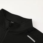 Mens Gym Running 90.3%Polyester   9.7%Spandex Quarter Zip Shirt 3307 print logo 9