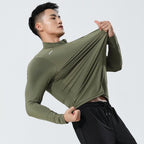 Mens Gym Running 90.3%Polyester   9.7%Spandex Quarter Zip Shirt 3307 print logo 22