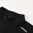 Mens Gym Running 90.3%Polyester   9.7%Spandex Quarter Zip Shirt 3307 print logo 28
