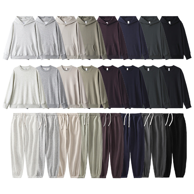 Mens Casual 85%cotton 15%polyester Hoodie Set 340