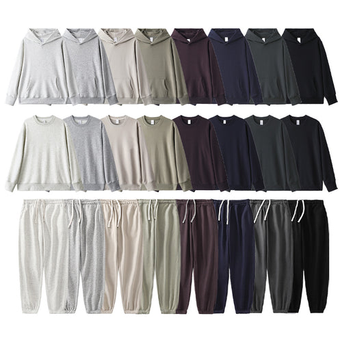 Mens Casual 85%cotton 15%polyester Hoodie Set 340 - Honfitwear