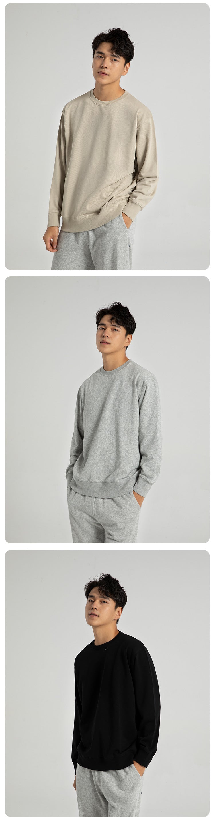 Mens Casual 85%cotton 15%polyester Hoodie Set 340