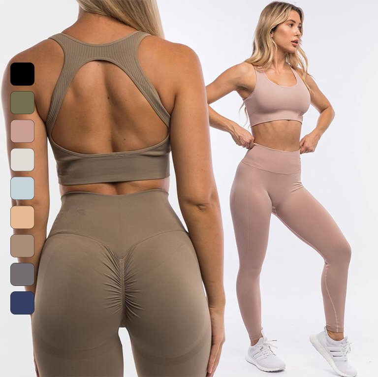 Womens Yoga Fitness 75%nylon 25%spandex Leggings 4186 print logo 22