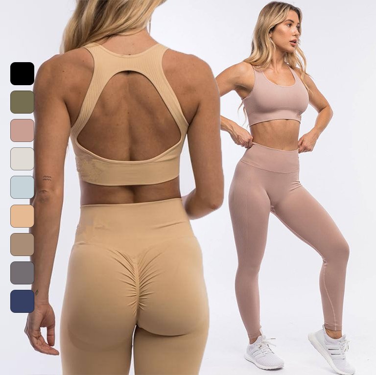 Womens Yoga Fitness 75%nylon 25%spandex Leggings 4186 print logo 23