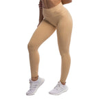 Womens Yoga Fitness 75%nylon 25%spandex Leggings 4186 print logo 12