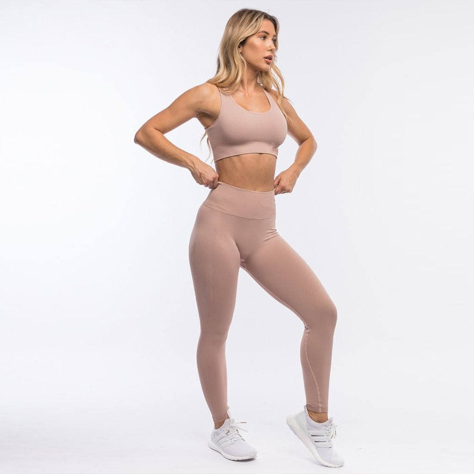 Womens Yoga Fitness 75%nylon 25%spandex Leggings 4186 print logo 56