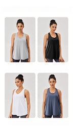 Womens Casual Fitness 87%polyester 13%spandex Tank Top 42156