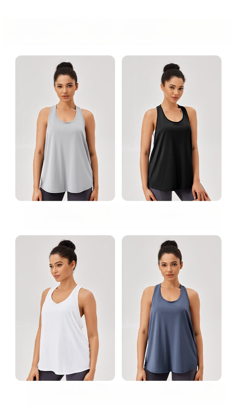 Womens Casual Fitness 87%polyester 13%spandex Tank Top 42156