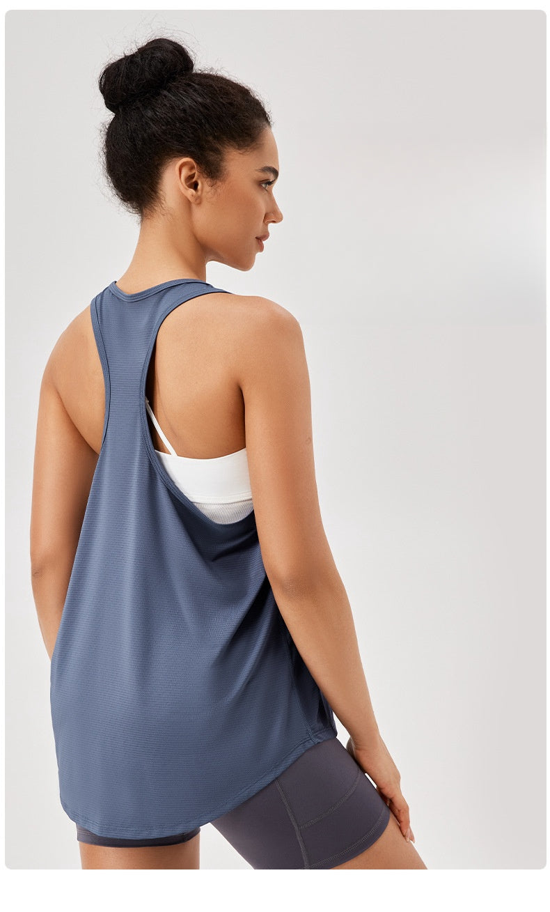 Womens Casual Fitness 87%polyester 13%spandex Tank Top 42156