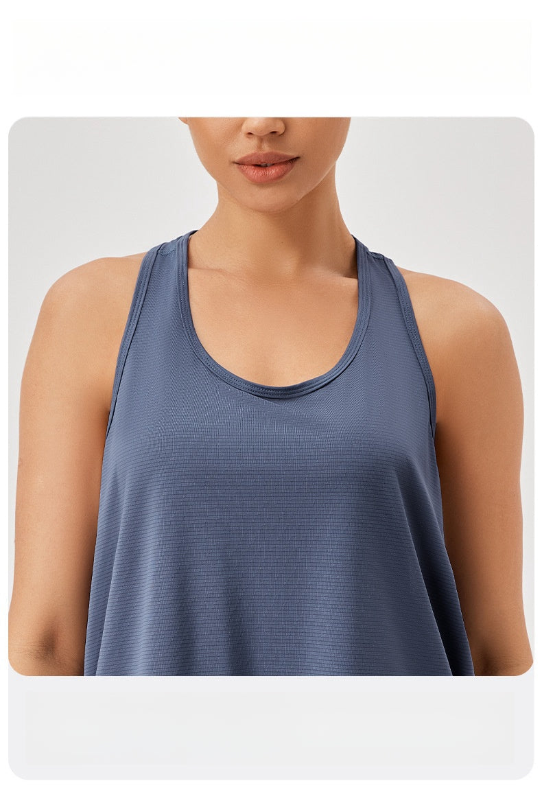 Womens Casual Fitness 87%polyester 13%spandex Tank Top 42156