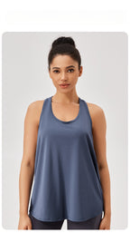 Womens Casual Fitness 87%polyester 13%spandex Tank Top 42156