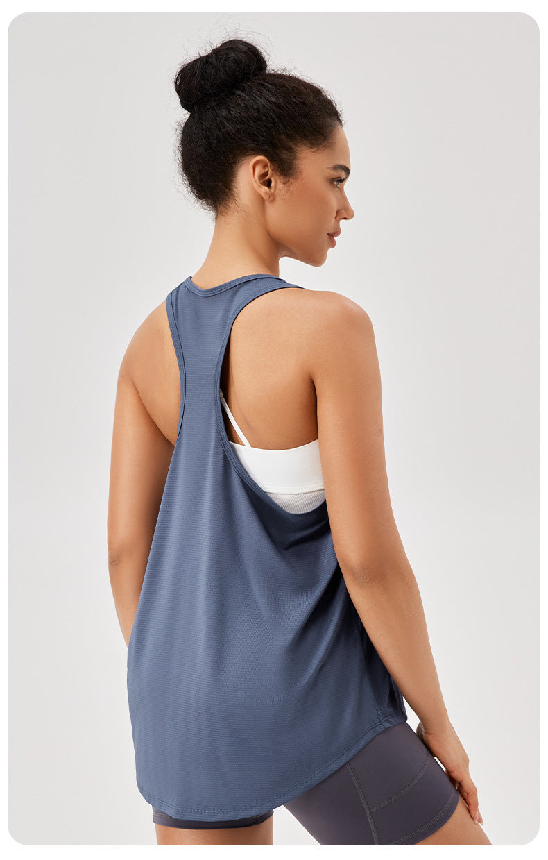 Womens Casual Fitness 87%polyester 13%spandex Tank Top 42156