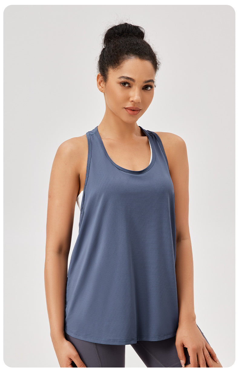 Womens Casual Fitness 87%polyester 13%spandex Tank Top 42156
