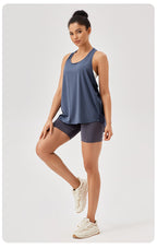 Womens Casual Fitness 87%polyester 13%spandex Tank Top 42156