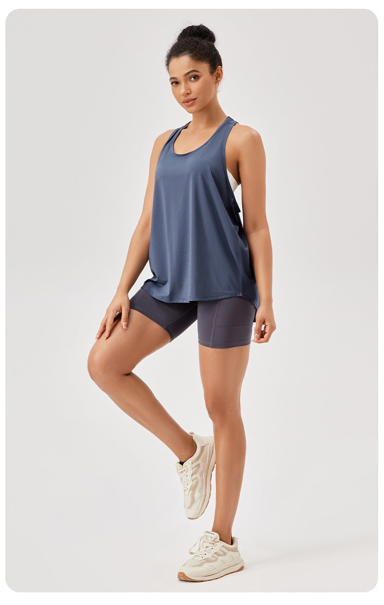 Womens Casual Fitness 87%polyester 13%spandex Tank Top 42156