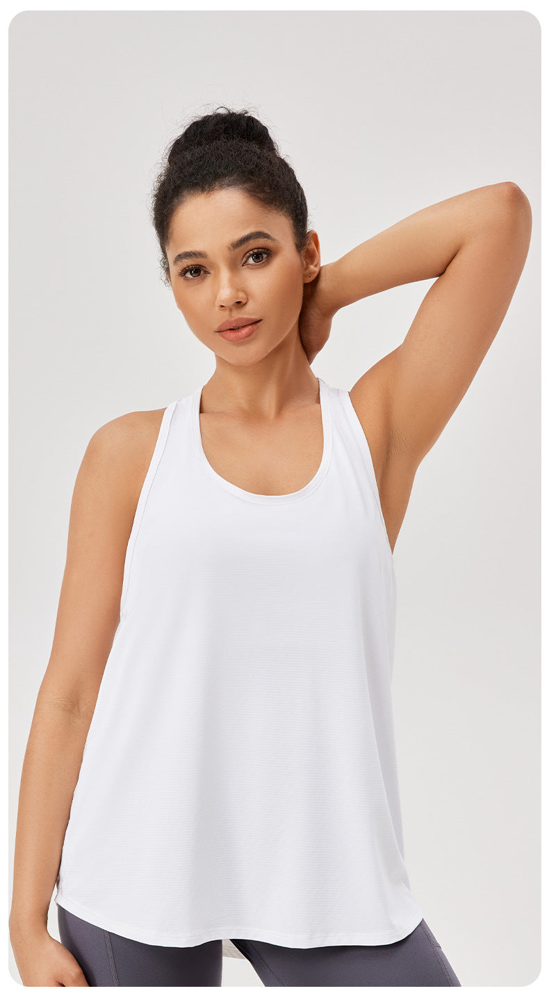 Womens Casual Fitness 87%polyester 13%spandex Tank Top 42156