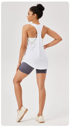 Womens Casual Fitness 87%polyester 13%spandex Tank Top 42156