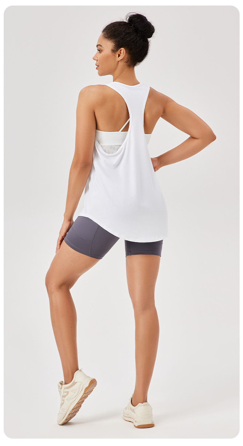 Womens Casual Fitness 87%polyester 13%spandex Tank Top 42156