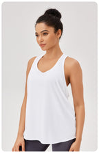 Womens Casual Fitness 87%polyester 13%spandex Tank Top 42156