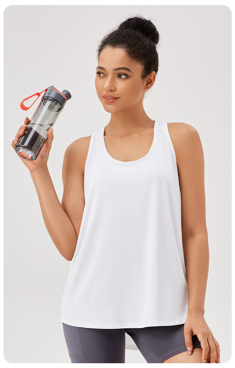 Womens Casual Fitness 87%polyester 13%spandex Tank Top 42156